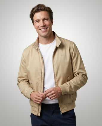 Classic Bomber Jacket | Beige