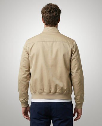 Classic Bomber Jacket | Beige