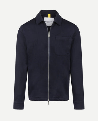 Piqué Jacket | Navy