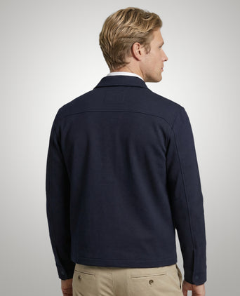 Piqué Jacket | Navy