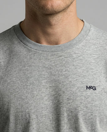 Essential MCG Embr T-Shirt | Medium Grey Melange
