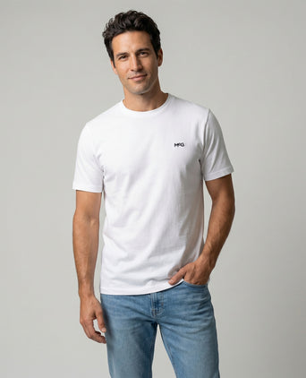Essential MCG Embr T-Shirt | White