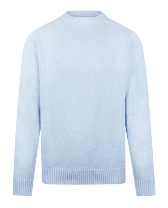 Trui Katoen Ronde Hals | Light Blue