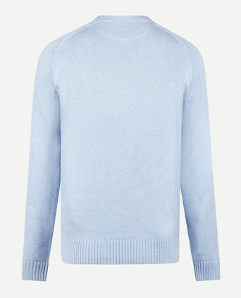 Trui Katoen Ronde Hals | Light Blue