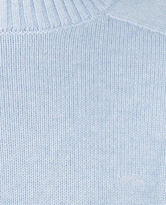 Cotton Crew Neck Sweater | Light Blue