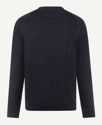 Trui Katoen Ronde Hals | Navy