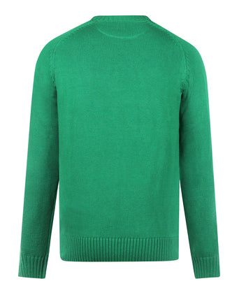 Cotton Crew Neck Sweater | Green