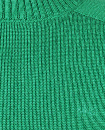 Cotton Crew Neck Sweater | Green
