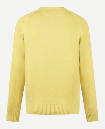 Trui Katoen Ronde Hals | Light Yellow