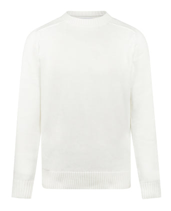Trui Katoen Ronde Hals | Off White