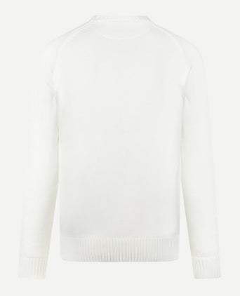 Trui Katoen Ronde Hals | Off White