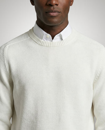 Cotton Crew Neck Sweater | Off White
