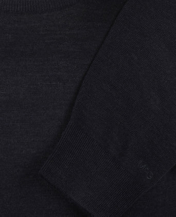 Extra Fine Merino Crew Neck Sweater | Navy