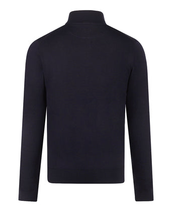 Half-Zip Sweater Cotton Cashmere | Navy