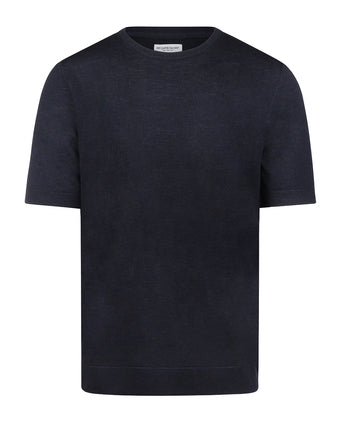 T-shirt Extra Fine Merino Round Neck | Navy