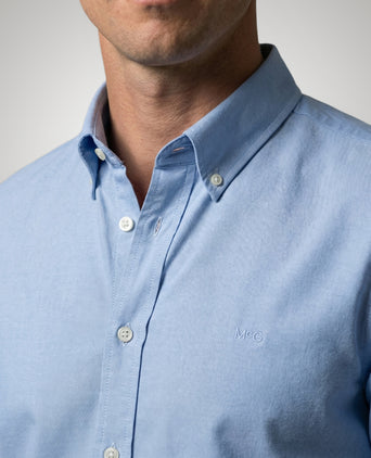Overhemd Stretch Piqué | Light Blue