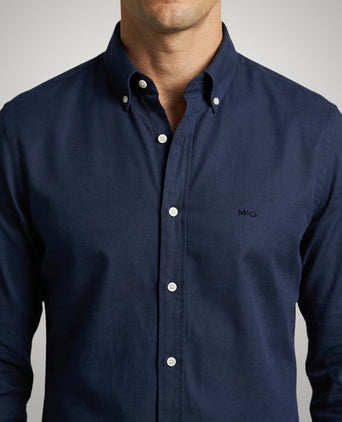 Overhemd Stretch Piqué | Navy