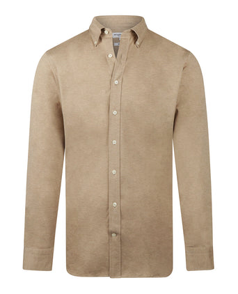Stretch Piqué Shirt | Sand