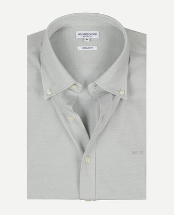 Stretch Piqué Shirt | Light Olive