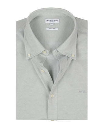 Stretch Piqué Shirt | Light Olive