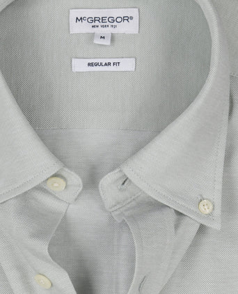 Stretch Piqué Shirt | Light Olive