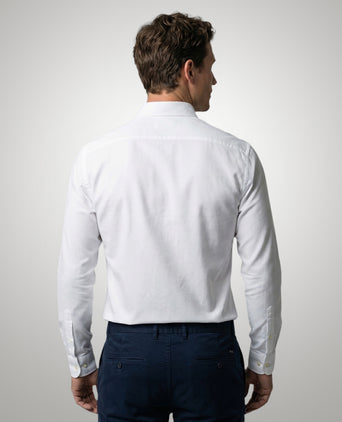 Overhemd Stretch Piqué | White