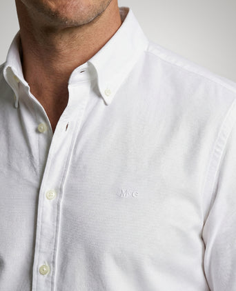 Overhemd Stretch Piqué | White