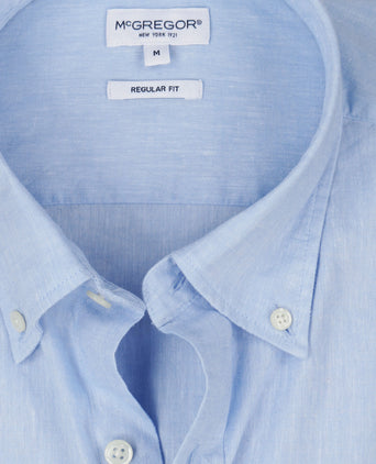 Overhemd Katoen Linnen | Light Blue