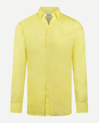 Overhemd Katoen Linnen | Light Yellow