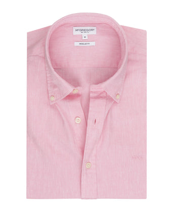 Overhemd Katoen Linnen | Pink