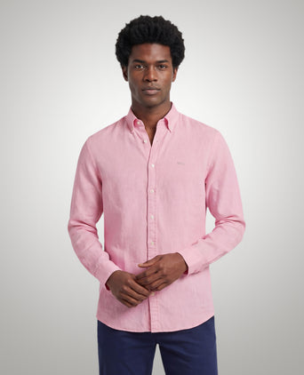 Overhemd Katoen Linnen | Pink