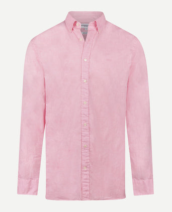 Overhemd Katoen Linnen | Pink