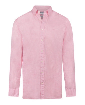 Overhemd Katoen Linnen | Pink