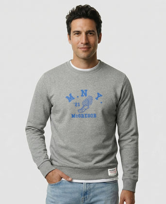 Graphic Crew | Medium Grey Melange