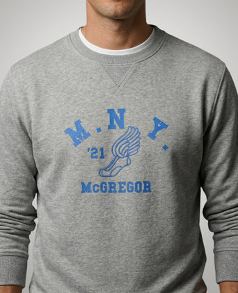 Graphic Crew | Medium Gray Melange