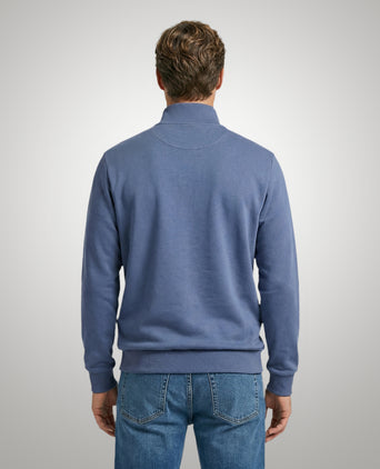 Zip Thru Sweat Cardigan | Vintage Blue