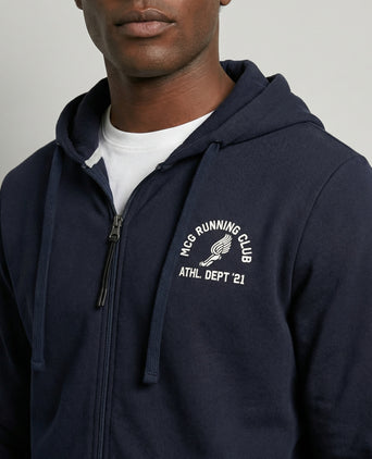 Zip Thru Hoody | Navy