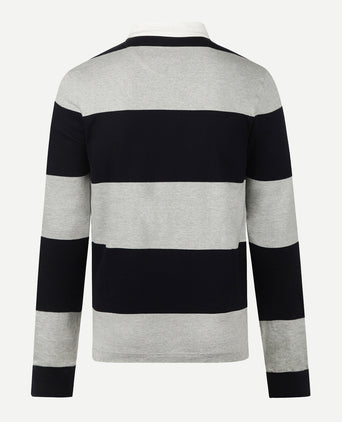 Rugbytrui Streep | Medium Grey Melange