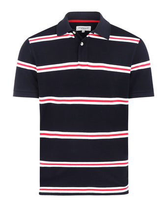 Piqué Polo Striped | Navy