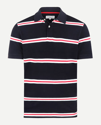 Piqué Polo Striped | Navy