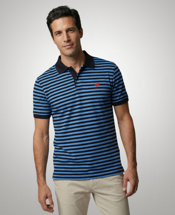 Piqué Polo Streep | Medium Blue