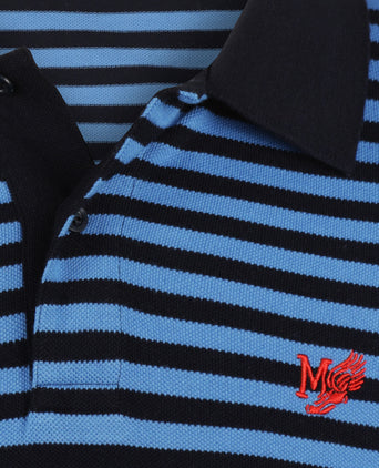 Piqué Polo Streep | Medium Blue
