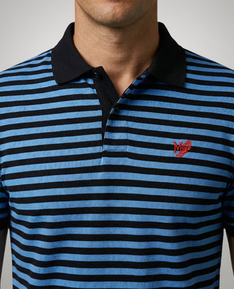 Piqué Polo Streep | Medium Blue