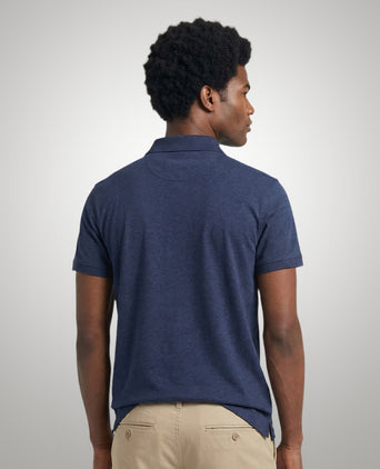 Jersey Polo Mélange | Medium Blue