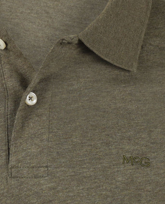 Jersey Polo Melange | Light Olive