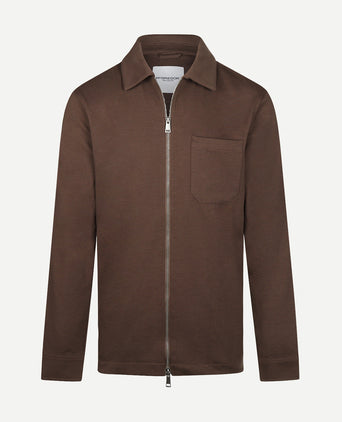 Pique Jacket | Chocolate Brown