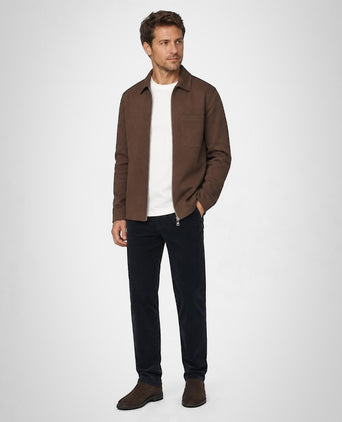 Pique Jacket | Chocolate Brown