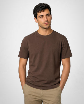 Interlock T-Shirt | Chocolate Brown
