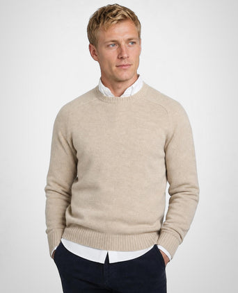 Trui Lamswol Ronde Hals | Stone