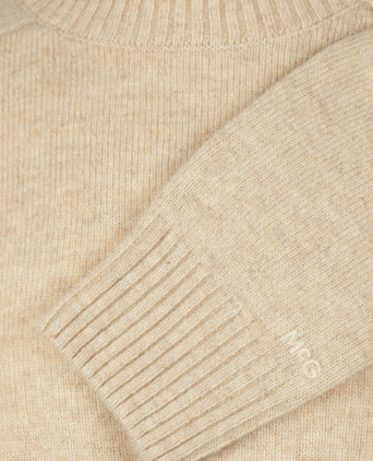 Trui Lamswol Ronde Hals | Stone